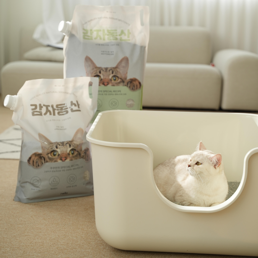 [이달의 PICK]넬로 감자동산 벤토나이트 고양이모래 9kg X 2EA (택1)